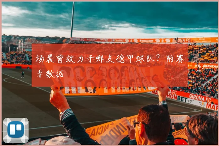 杨晨曾效力于哪支德甲球队？附赛季数据